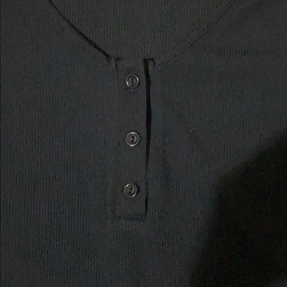 Black Ribbed Long-Sleeve Shape Bodysuit - Picture 3 of 13